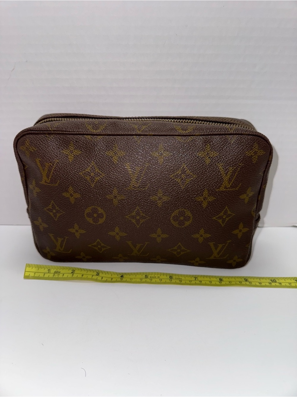 Louis Vuitton Brown Monogram Canvas Trousse 23cm